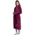 Towelsoft Women Plush Shawl Collar Robe, Fleece Bathrobe, Red XXL/One Size PLH-RB-red-XL